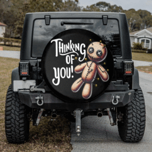 Thinking of You Voodoo Doll Spare Tire Cover