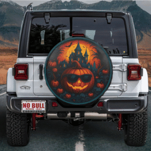 Halloween Pumpkin Spare Tire Cover