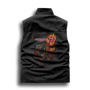 Skeleton Rolling Stones Sleeveless Jacket