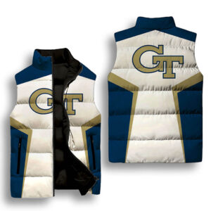 Georgia Tech Yellow Sleeveless Down Jacket