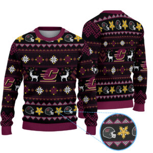 CMU Chippewas Knitted Sweater