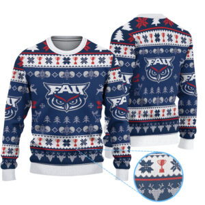 FAU Owls Knitted Sweater