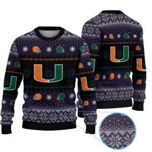 Miami Hurricanes Knitted Sweater