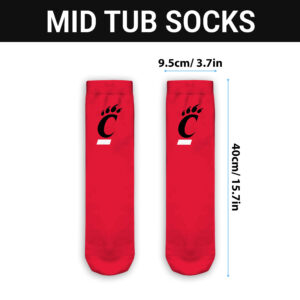 Cincinnati Bearcats Mid Tub Socks